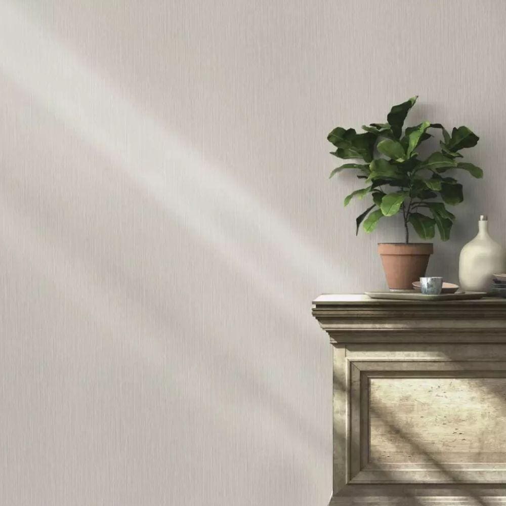 Papel de Parede African Queen III Têxtil Cinza - 10m x 0.53m