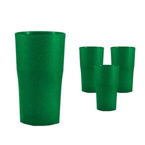 Kit 4 Copos Roma Fibra Madeira Green Colors Verde 360Ml