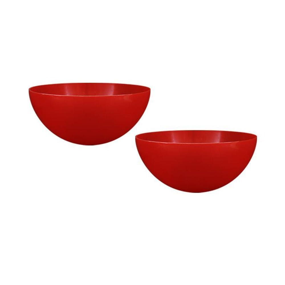 Kit 2 Mini Bowl Vermelho 240Ml Plástico Premium