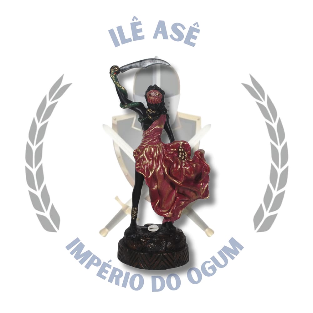 Imagem Resina Orixá Euá Africano 30Cm