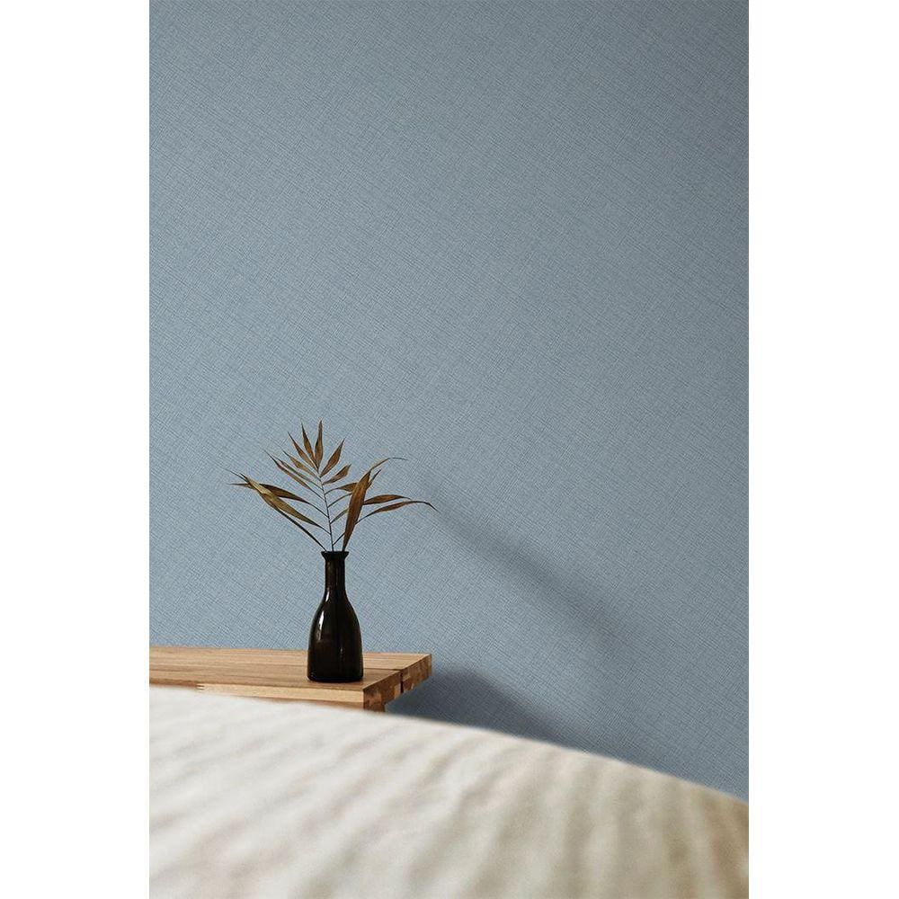 Papel de Parede Maison Aspecto Têxtil Azul - 10m x 0.53m