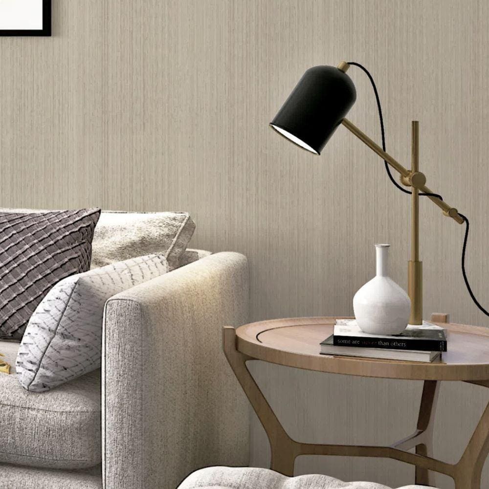 Papel De Parede Colorkey Bege Têxtil - 10mx0.53m