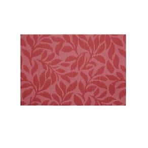 Jogo Americano Com 4 Lugares Folhas Marsala 45 Cm Mimo Style