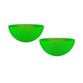 Kit 2 Mini Bowl Verde Neon 240Ml Plástico Premium