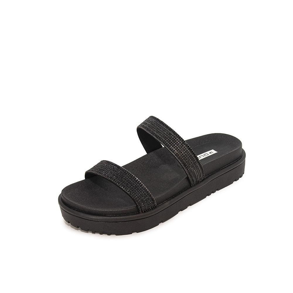 Tamanco Feminino Quiz Flat REF: 1819-10 STRASS