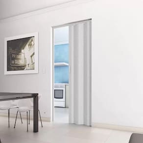 Porta Sanfonada PVC com Trinco BCF Cinza