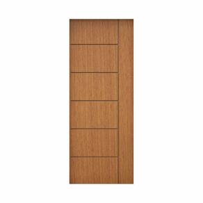Porta de Madeira 210x82cm Espessura 3,5cm Mmc Eucaplac Frisada Tivoli Eucatex Nogal Mel
