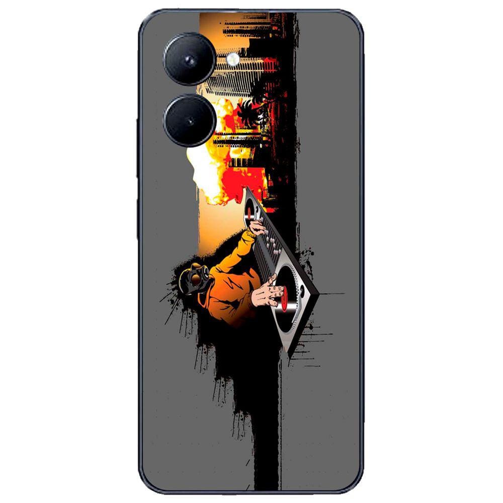 Capa Adesivo Skin264 Verso Para Realme C33 (2023)