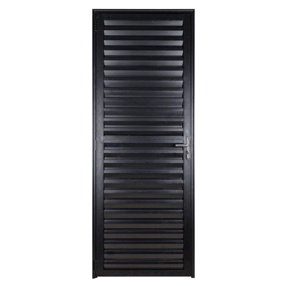 Porta Palheta Esquerda Ecosul 210x80cm Esquadrisul Preto