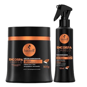 Kit Fluido 120Ml E Máscara 500Gr Haskell Encorpa Cabelo