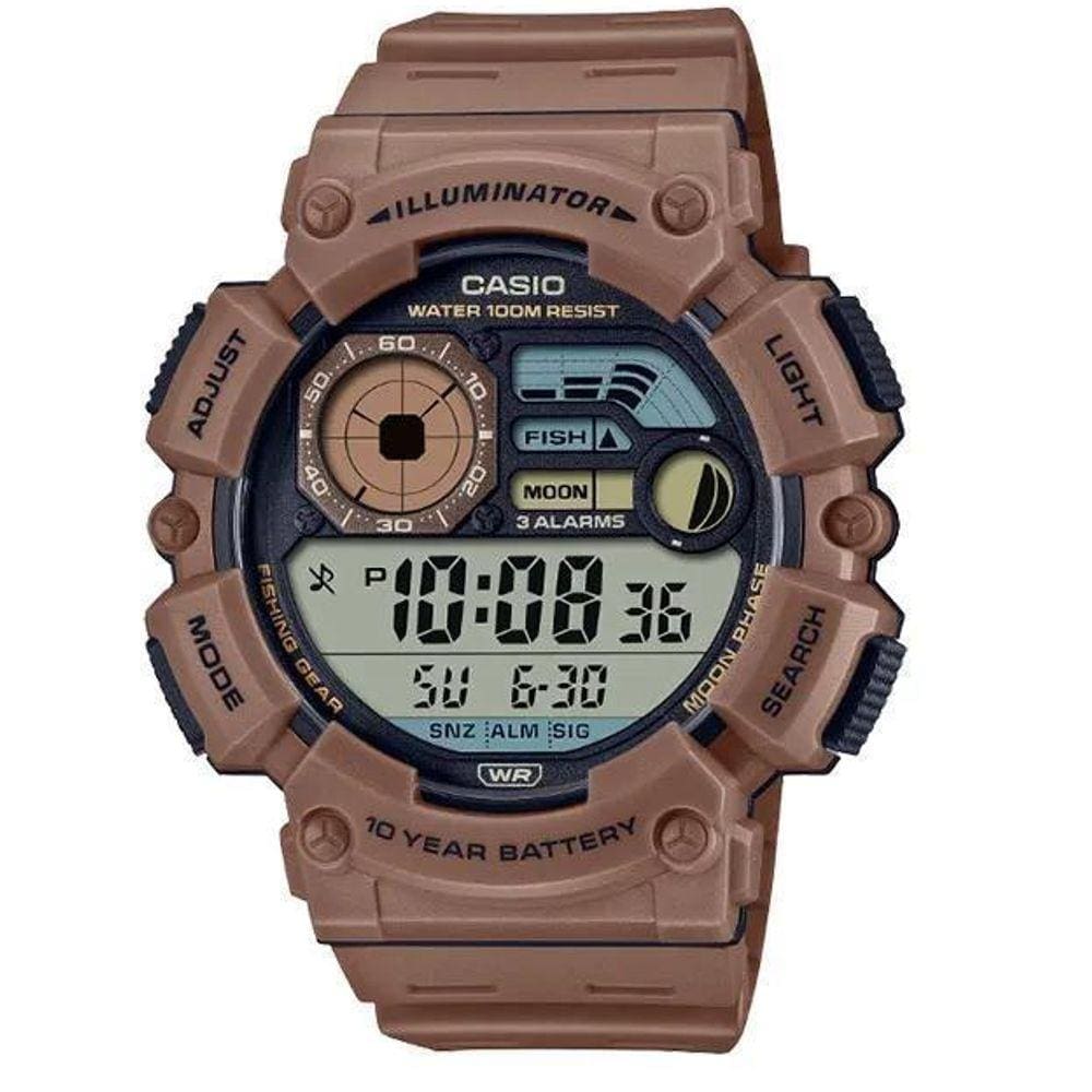 Relógio Casio Ws-1500H-5Avdf Modo Pesca / Fases Da Lua