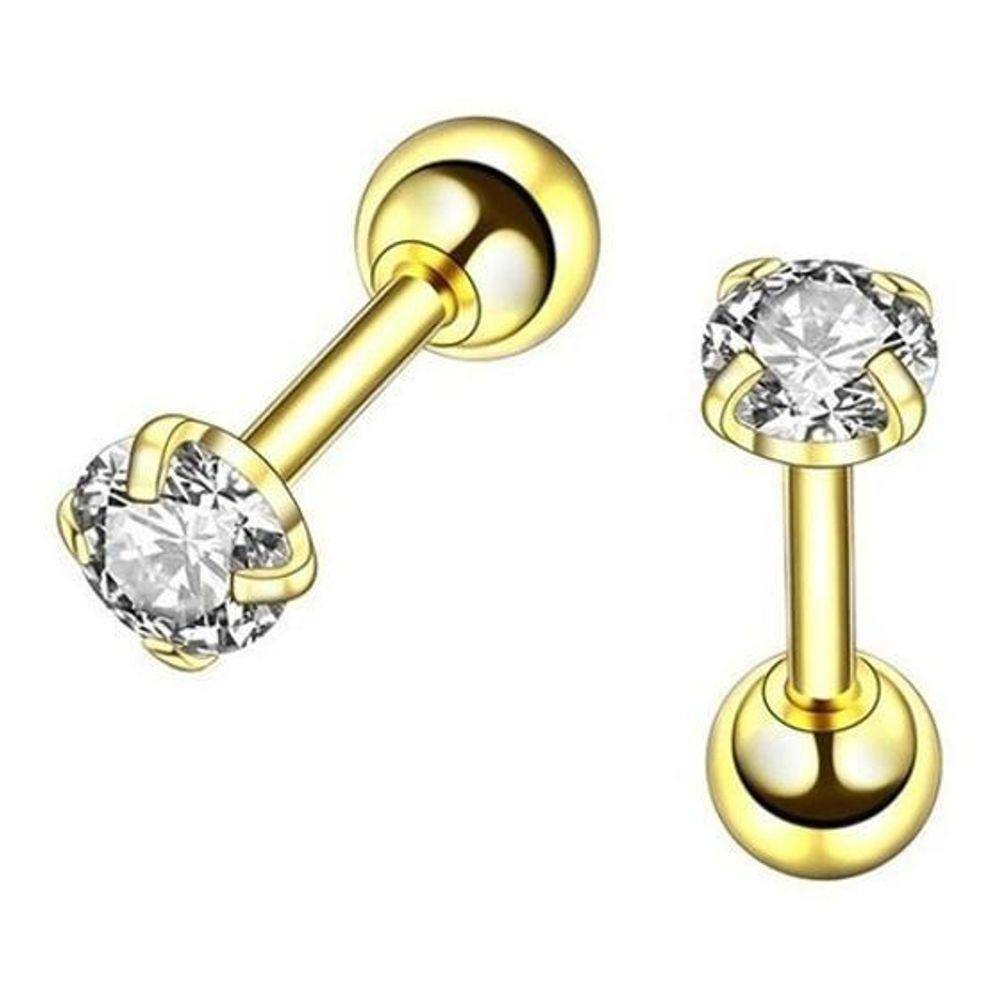 Piercing Tragus Cartilagem Ponto De Luz - 4 Mm