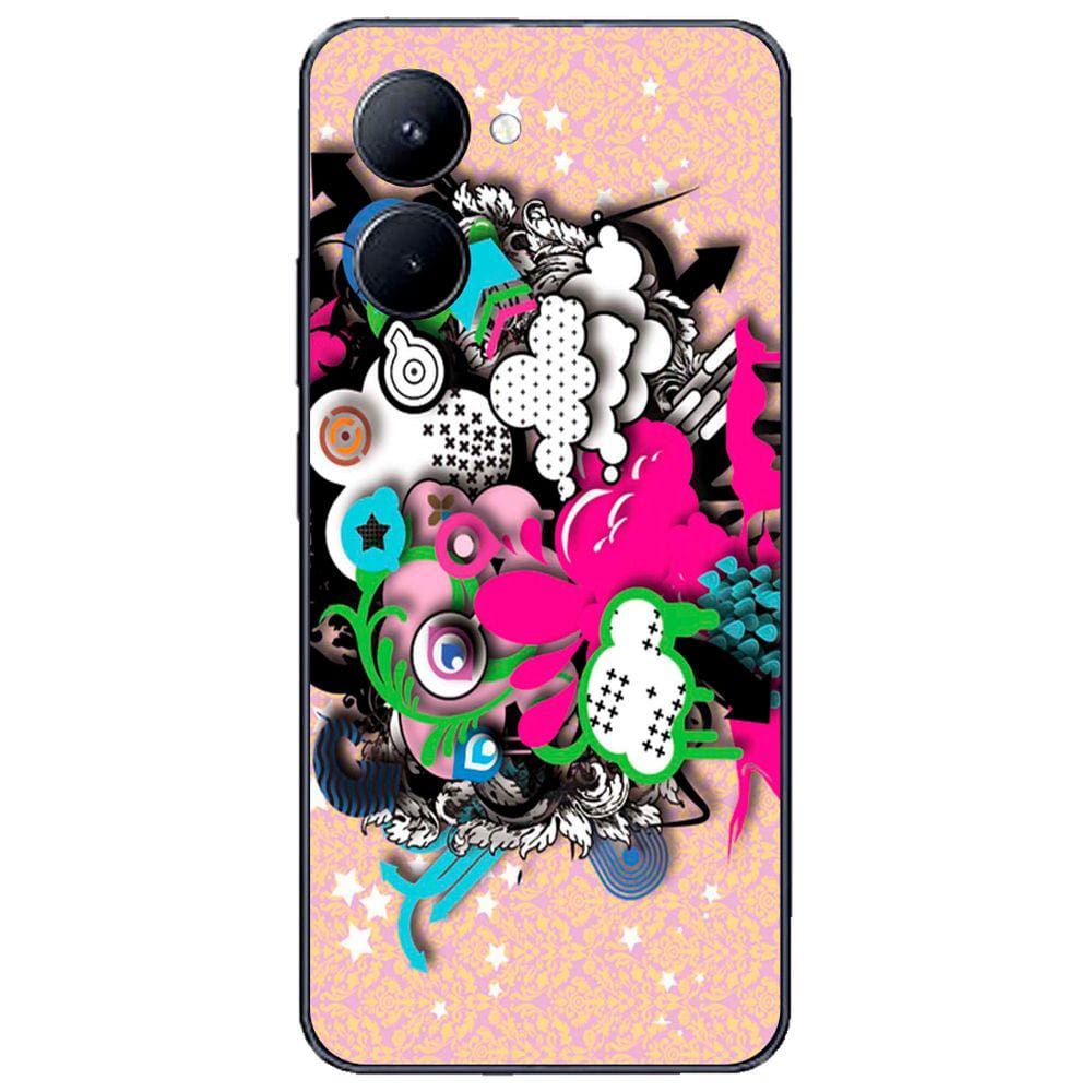 Capa Adesivo Skin104 Verso Para Realme C33 (2023)