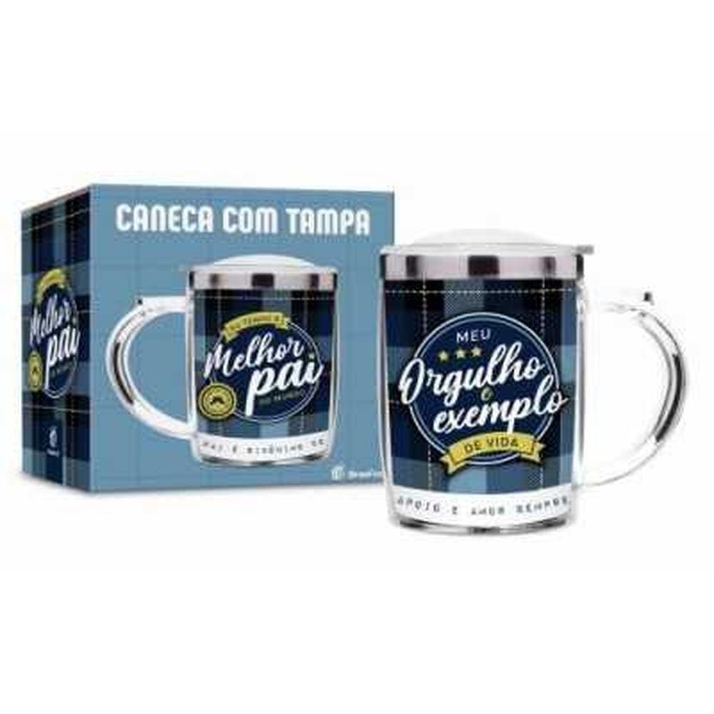 Caneca Plastica Inox Sw Melhor Pai Do Mundo Brasfoot