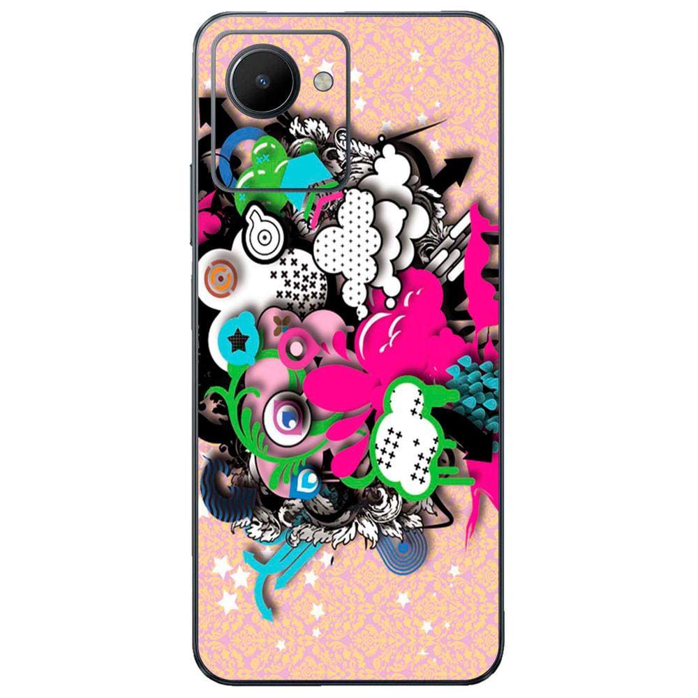 Capa Adesivo Skin104 Verso Para Realme C30s (2022)