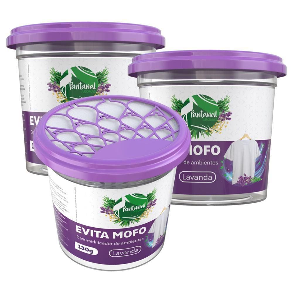03 Evita Mofo Desumidificador Lavanda Pantanal Aromas 130G