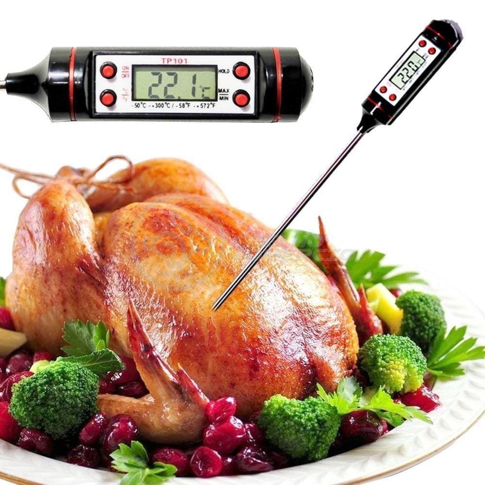Termômetro Culinário Cozinha Digital Mede -50ºc A +300ºc