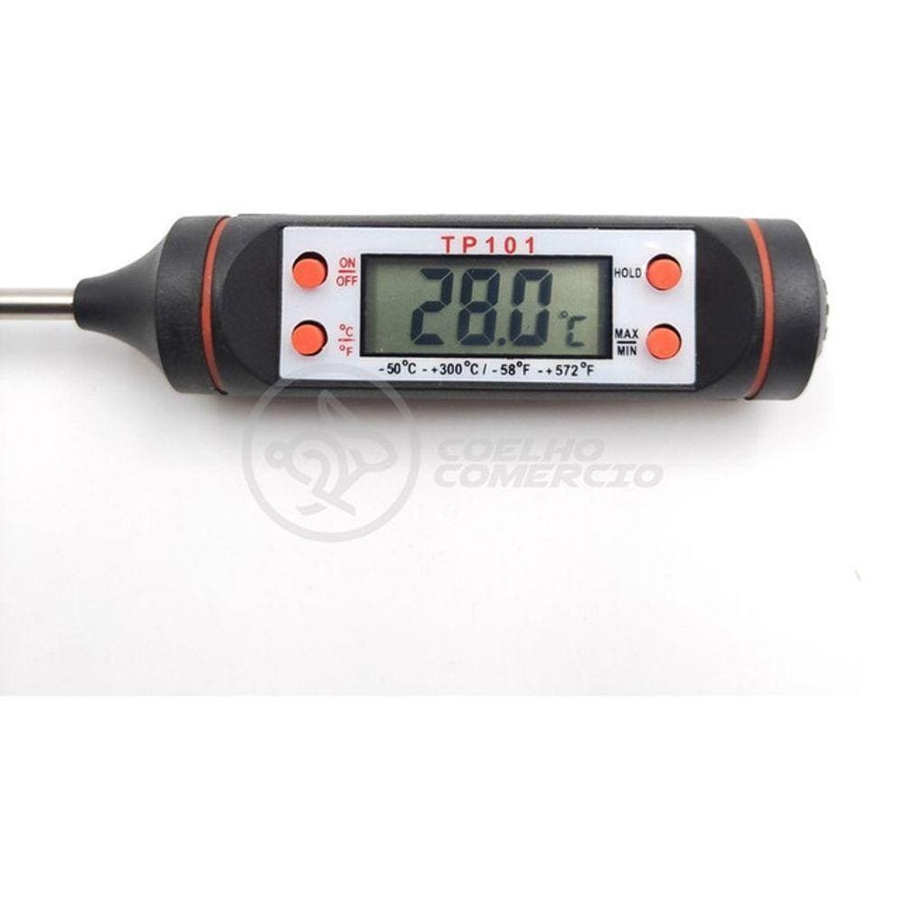 Termômetro Culinário Cozinha Digital Mede -50ºc A +300ºc