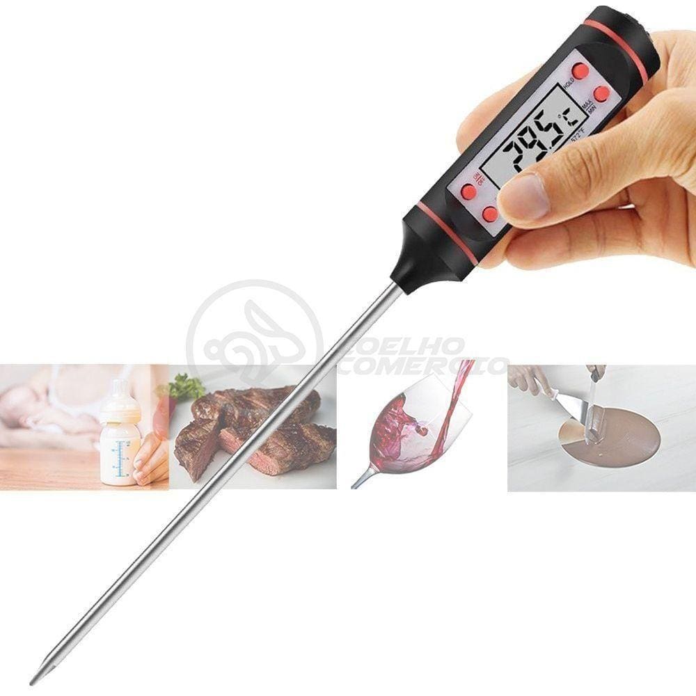 Termômetro Culinário Cozinha Digital Mede -50ºc A +300ºc