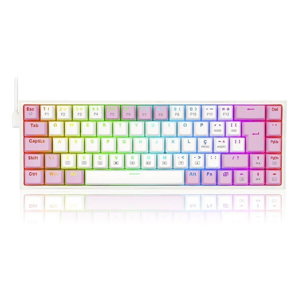Teclado Mecanico Gamer Castor Rgb Switch Brown Redragon