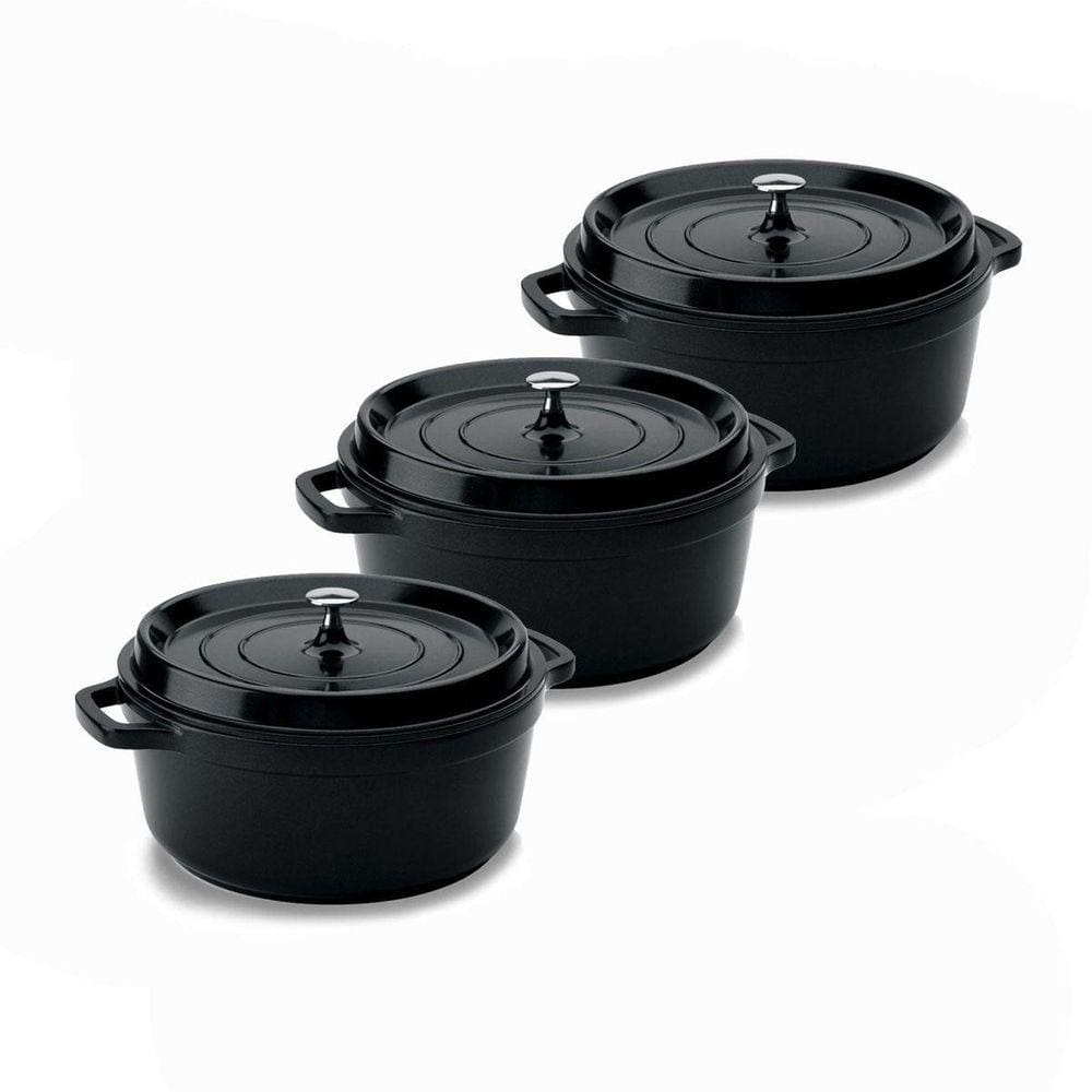 Kit Conjunto Caçarola Hercules Cerâmica 2,4L 3 Unidades