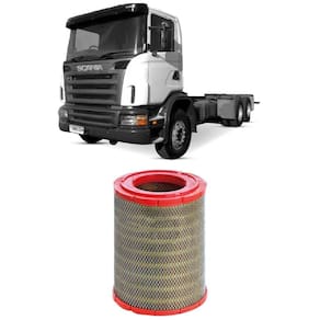 Filtro Ar Scania P94 Ga Dsc9 12 260hp 99 A 2004 Metal Leve