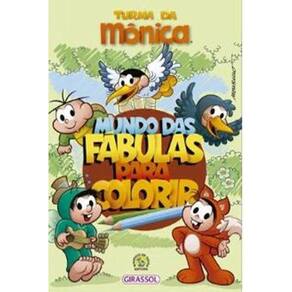 Livro Turma Da Mônica Mundo Das Fábulas Para Colorir