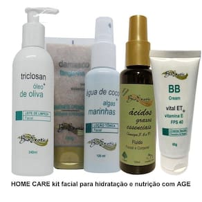 Home Care Kit Facial Hidratação E Nutrição Com Age Bioexotic