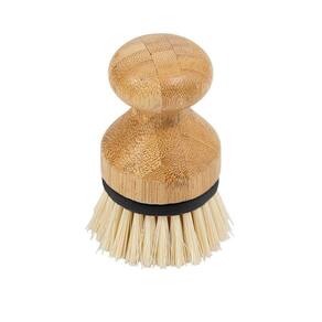 Escova De Limpeza Redonda Com Pega De Bambu - Oikos
