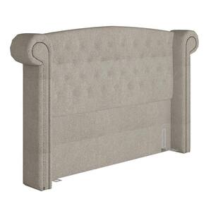 Cabeceira Cama Box King 195cm Provença P02 Bouclé Cru - Mpozenato