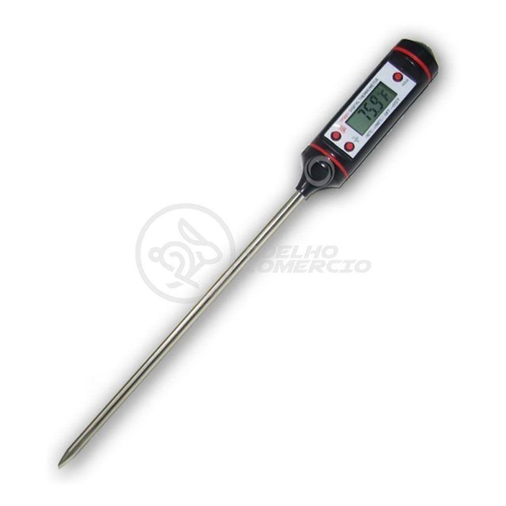 Termômetro Culinário Cozinha Digital Mede -50ºc A +300ºc