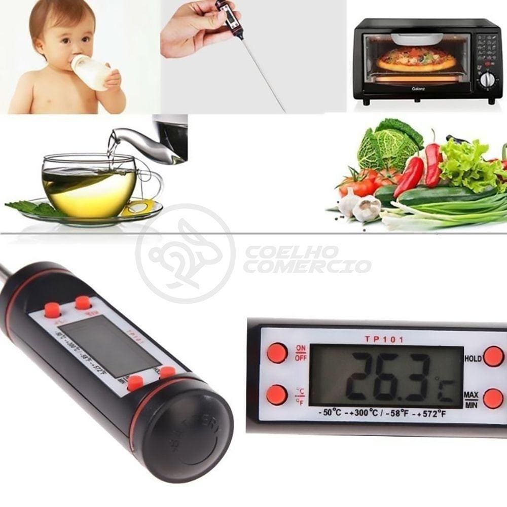 Termômetro Culinário Alimentos E Líquidos -50ºc A +300ºc