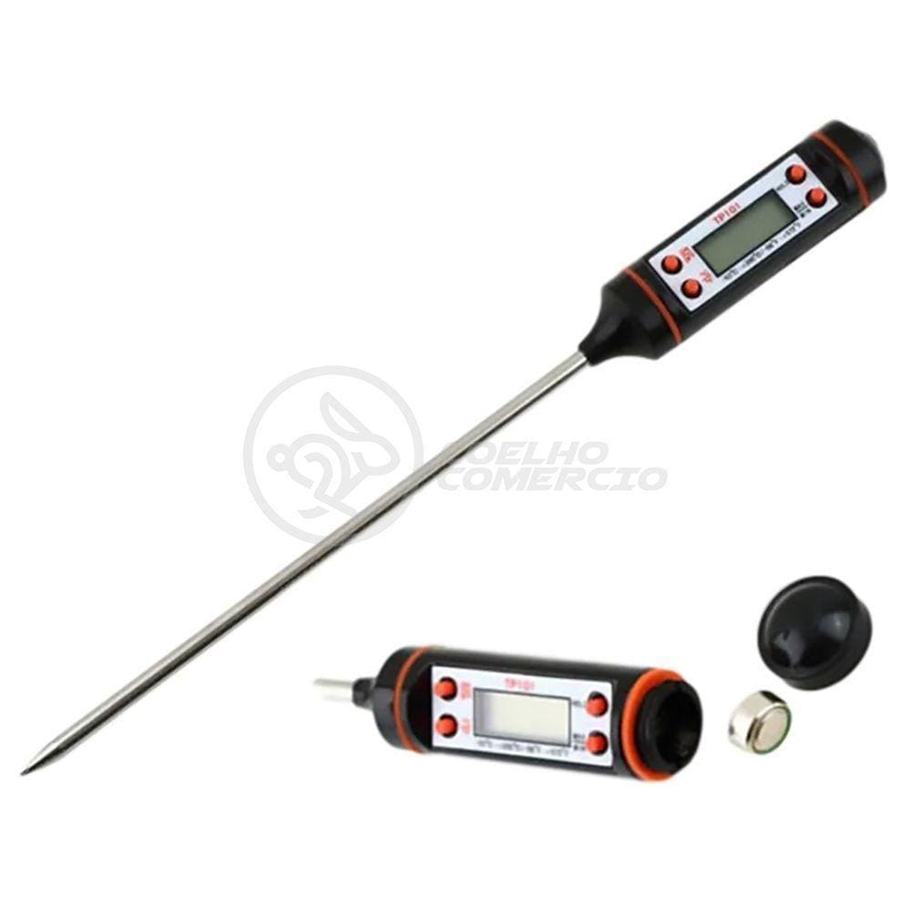 Termômetro Culinário Cozinha Digital Mede -50ºc A +300ºc