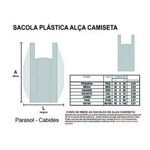 Sacolas Plasticas Reciclada Recuperada Reforçadas 40X50 1Kg