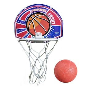 Kit Tabela De Basquete Cesta Infantil Bola Aro Rede Mini