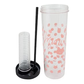 Copo Canudo Com Infusor 700Ml - Gatinha Poá