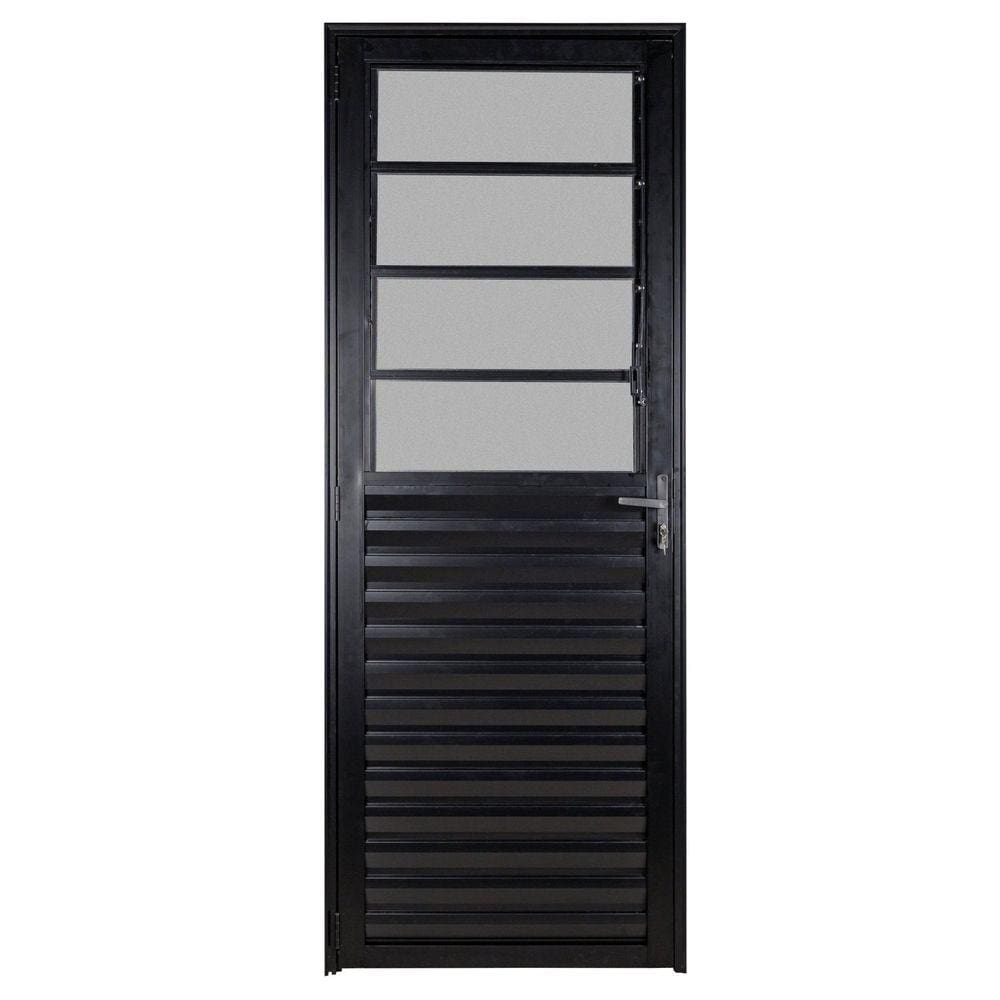 Porta Basculante Direita Ecosul 210x80cm Esquadrisul Preto