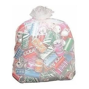 Saco Para Lixo De 100L Transparente 75X95X0,10 C/200 2Pct