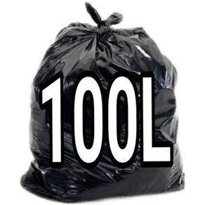 Sacos De Lixo 100 Litros Preto 300 Unidades Resistentes
