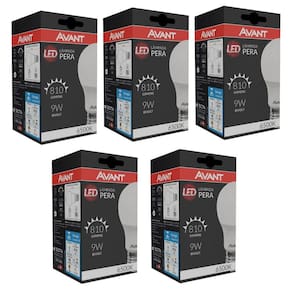 Lâmpada Led 9w A60 E27 6500k Branca Avant - Kit 5 Unid.