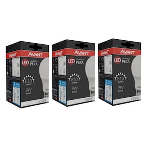 Kit 3 Lâmpada Led 9w A60 E27 6500k Branca Avant