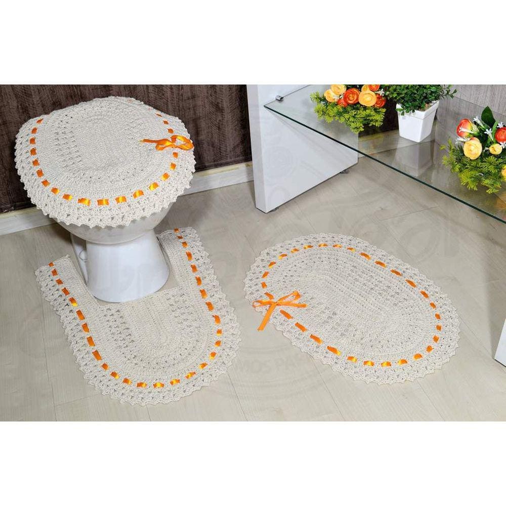 Jogo de Banheiro de Crochê Luciana