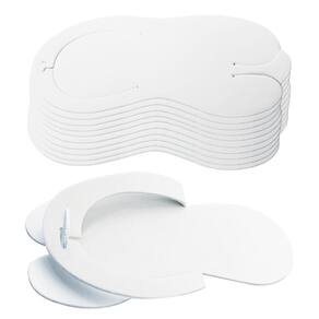 Chinelo Eva Descartável Salão Pedicure Spa Branco, 10 Pares