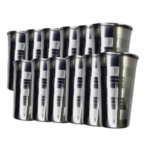 Kit 12 Copos De Inox 250Ml Para Cerveja Água E Suco Gelados