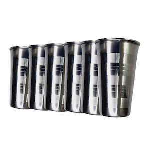 Kit De 6 Copos Em Inox Perfeitas Para Cerveja Gelada - 250Ml