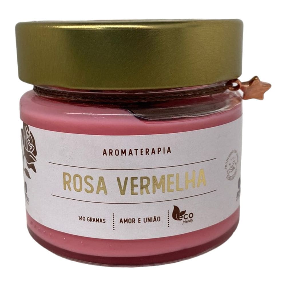 Vela Perfumada Rosa Vermelha Atria Aromática Indiana 140g