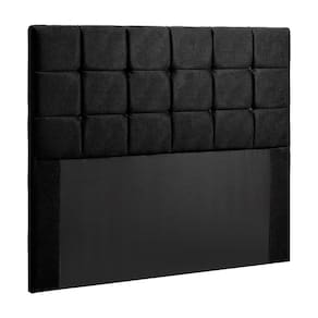 Cabeceira Julia Estofada King Size 195cm em Veludo Preto Speciale Home
