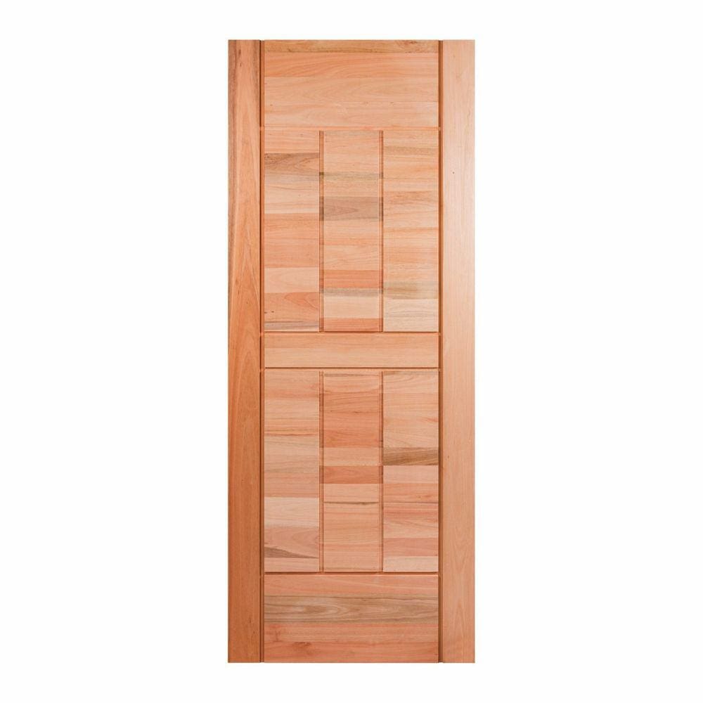 Folha de Porta Maciça 210x62cm Eucalipto Pm96 Cruzeiro Portas Nude