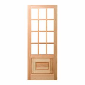 Folha de Porta Maciça 210x62cm Eucalipto Pm11 Oriental Cruzeiro Portas Nude