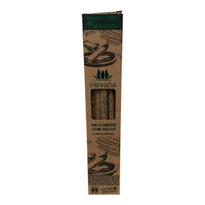 Incenso Nirvana Palo Santo Com Sálvia Premium Cx 5 Varetas